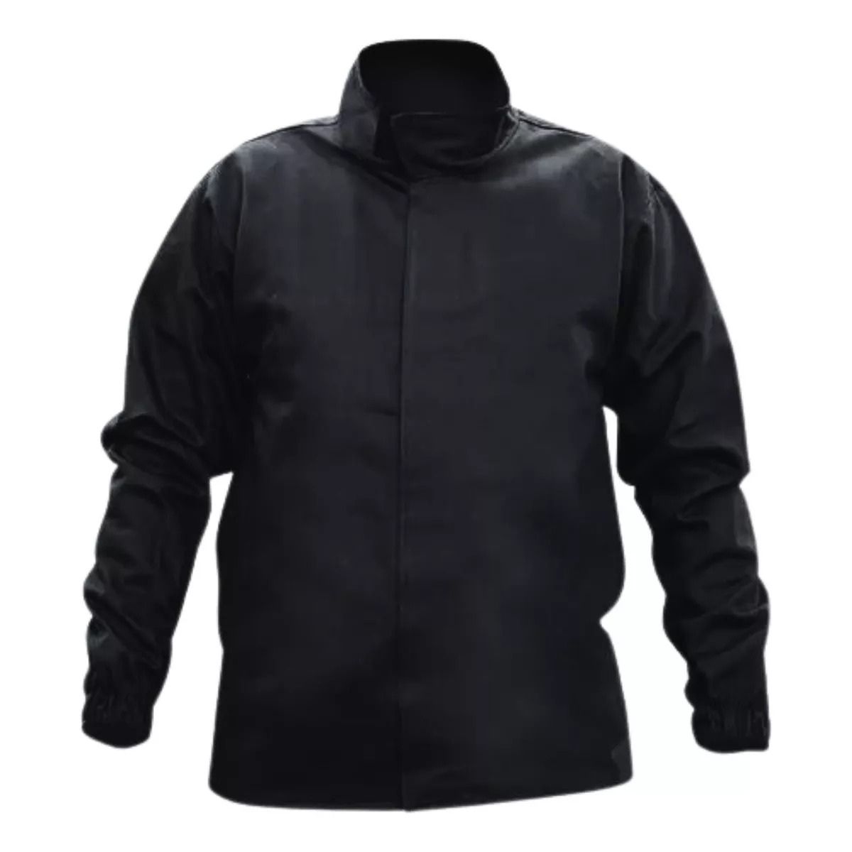 Blusão de Brim Antichamas Com Velcro Preto- Teknoluvas