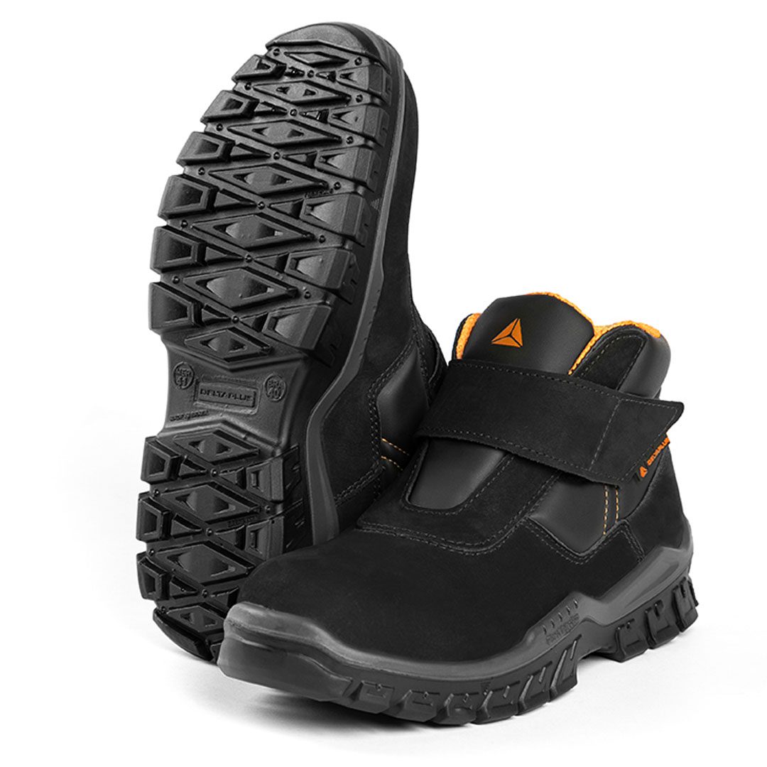 Coturno de Segurança em Couro Nobuck com Biqueira de Composite e Fechamento em Velcro Macaé - Delta Plus