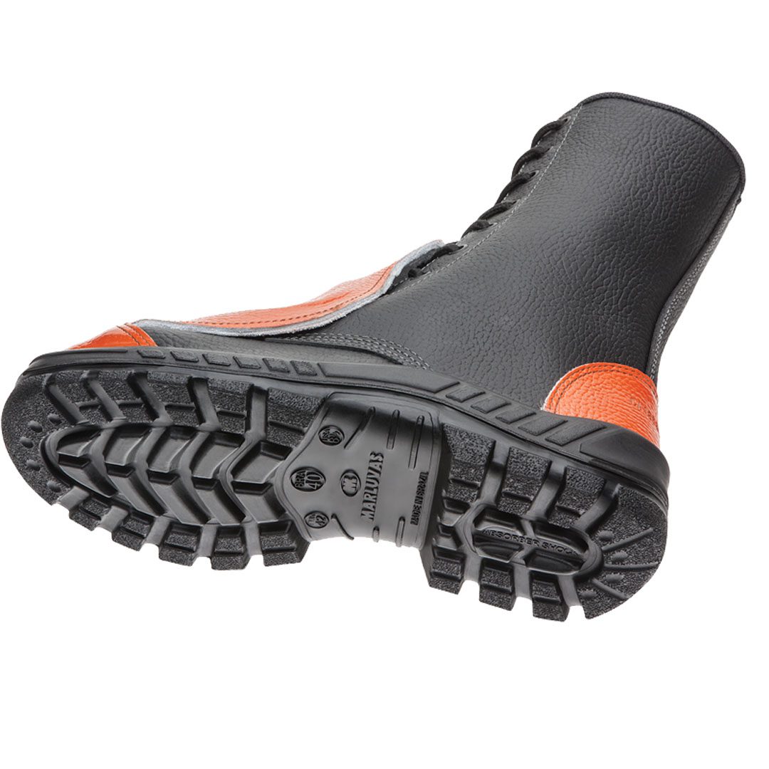 Coturno de Segurança Motosserrista em Couro com Bico de Aço e Metatarso 60C32 - Marluvas - Imagem 3