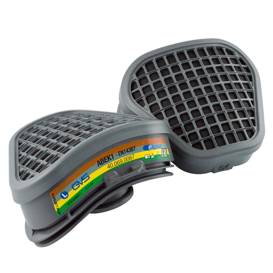 Filtro para Máscara Semi Facial Químico Gases e Vapores orgânicos ABEK 1 Elipse SPR - GVS