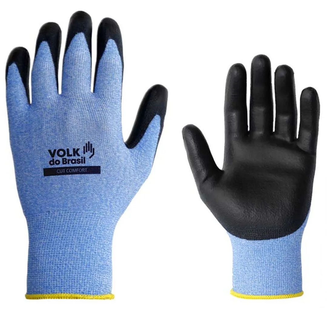 Luva Anticorte Multitato com Polietileno Revestida em PU Cut Comfort - Volk