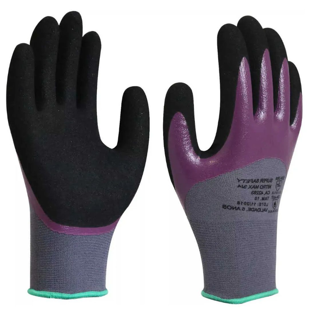 Luva com Foam Nitrílico para Alta Temperatura (250º) e Riscos Mecânicos Nitro Max ¾ - Super Safety
