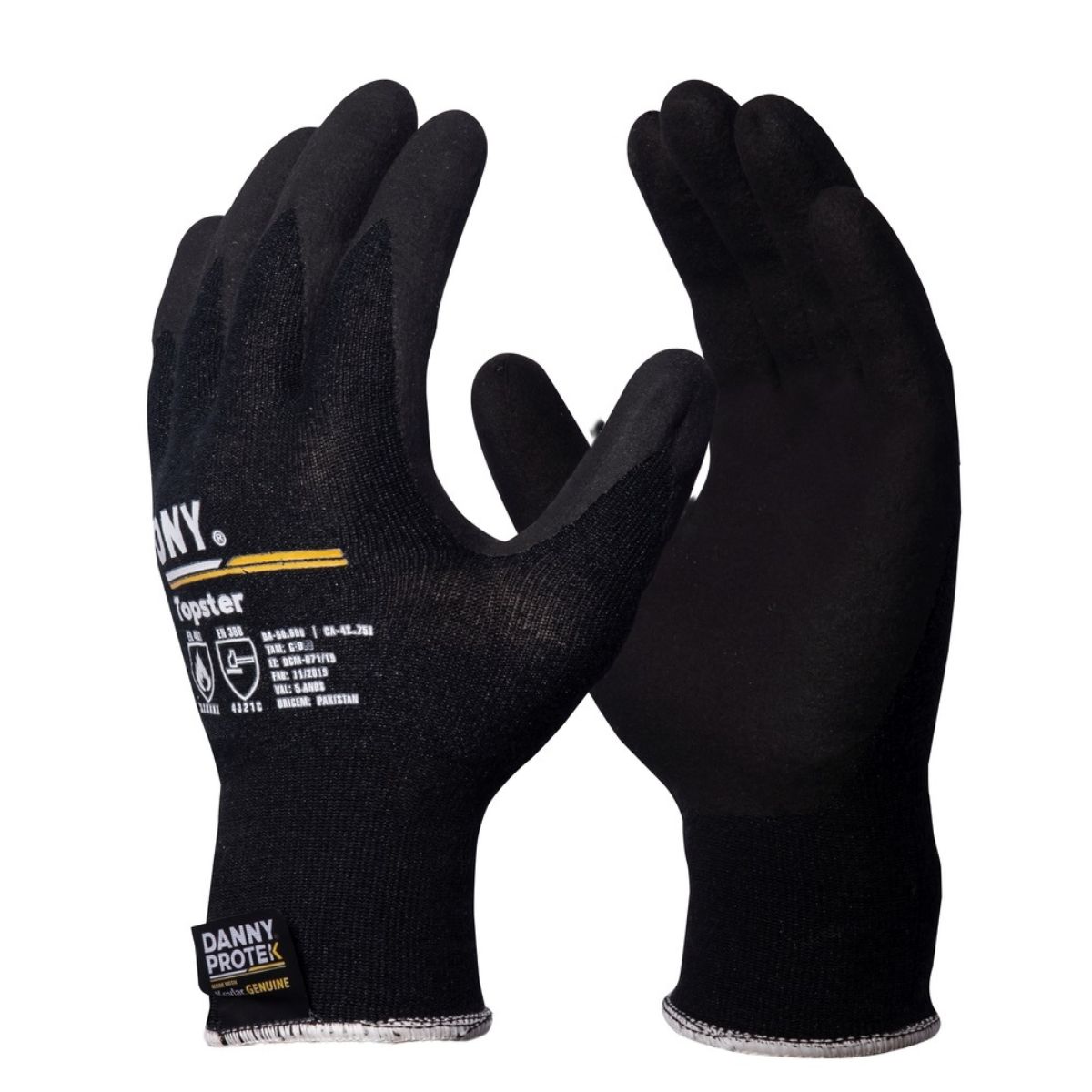 Luva de Kelvar com Fio de Aço e Nitrilo Foam Anti Corte Topster DA60600 DANNY