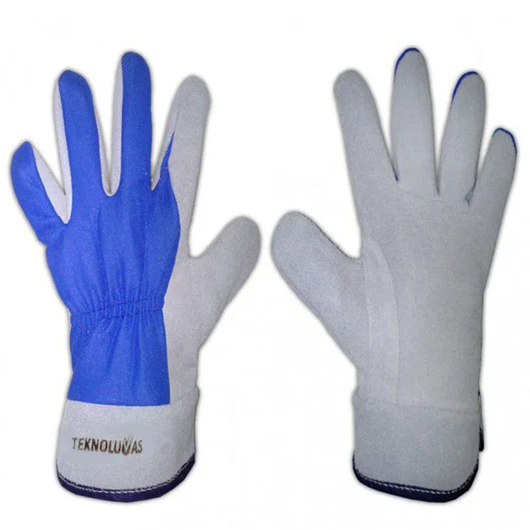 Luva de Raspa com Dorso em Nylon Mult-Tek P. 05 - Teknoluvas