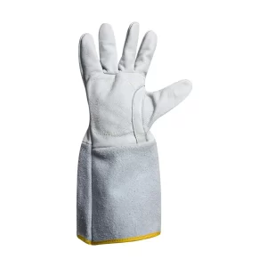 LUVA DE VAQUETA CONSTRU-TEK C/ REF. P.15 CM EM RASPA - TEK