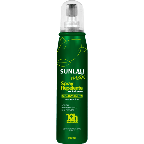 Repelente Spray contra insetos com Icaredina Max Duração 10 Horas 100ML - HENLAU