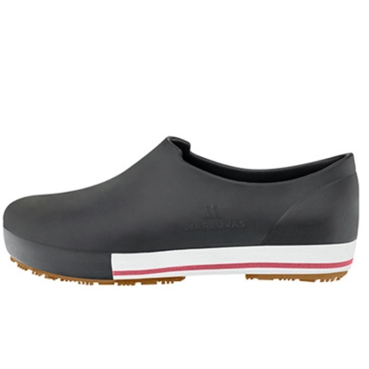 Sapato Ocupacional Antiderrapante linha Flex Clean Preto com listra Vermelha (Ref.: 103FCLEAN BR) Marluvas - Imagem 2