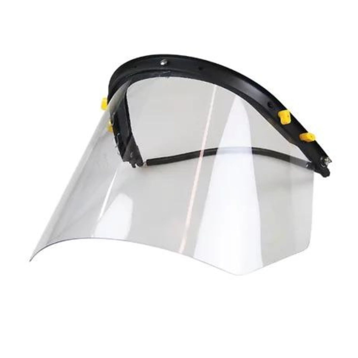 Suporte com visor Incolor de Policarbonato para capacete - CARBOGRAFITE