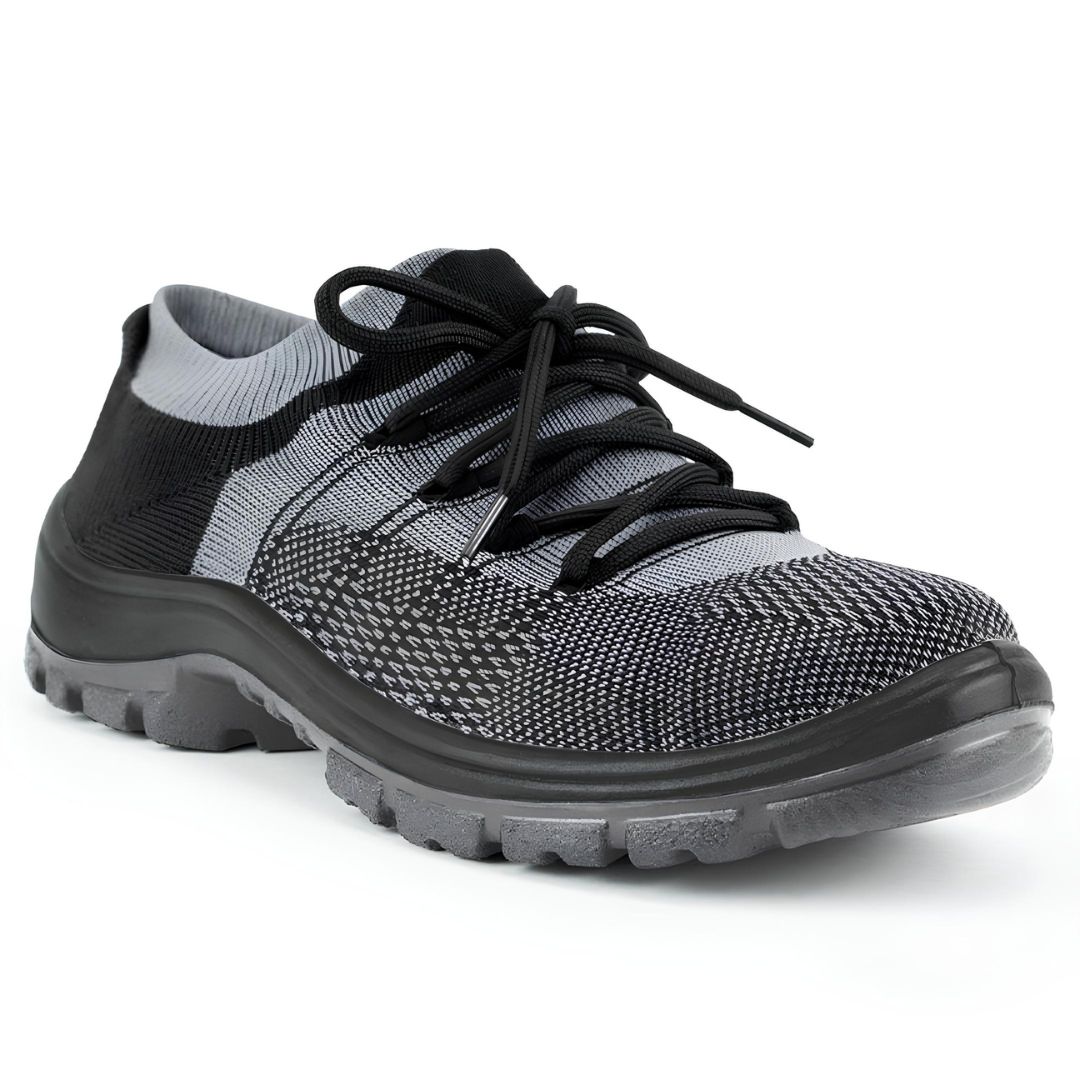 Tênis de Segurança de Poliamida Bidensidade com Cadarço Cinza CP300 - Crival