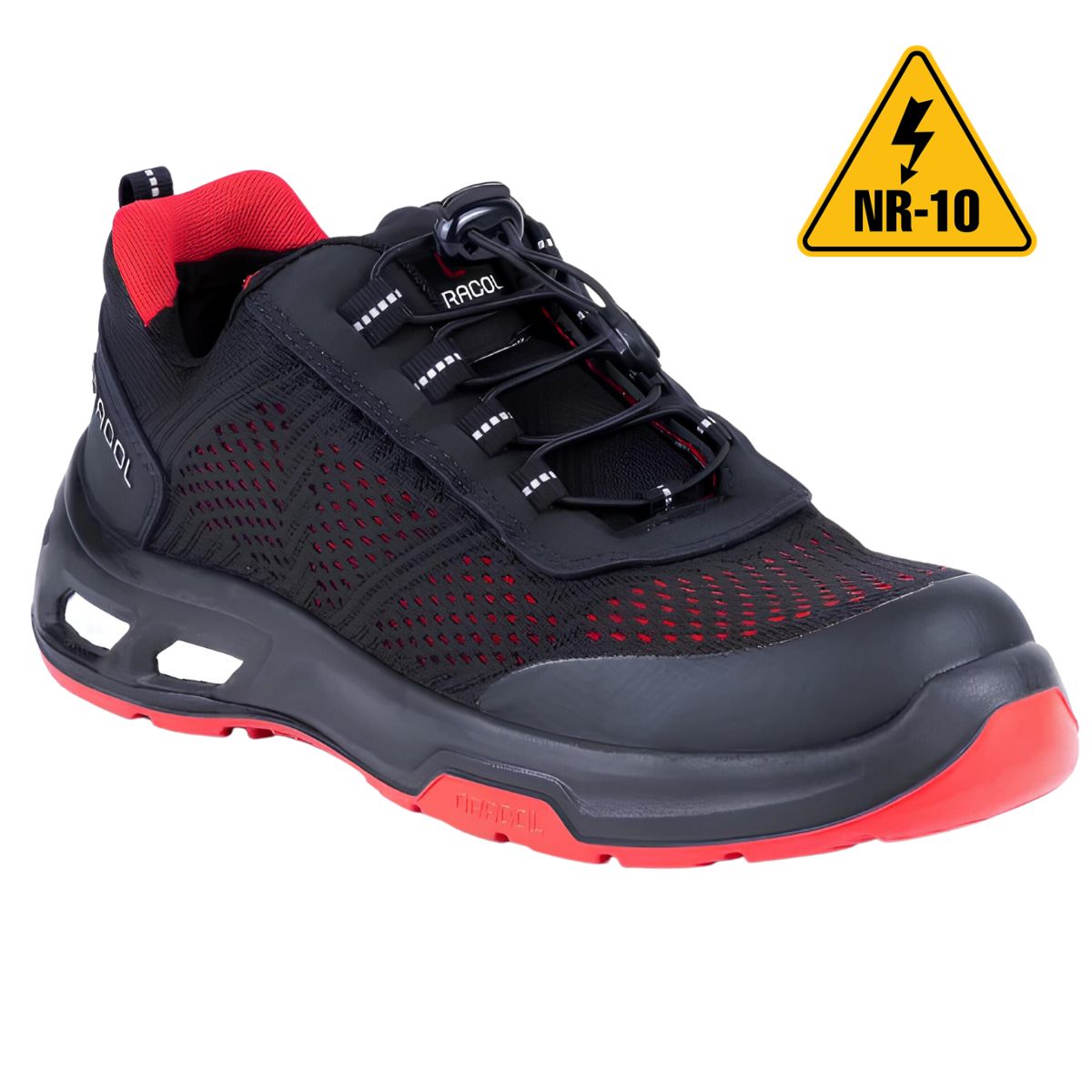 Tênis de Segurança Tridensidade NR10 Para Eletricista Bico PVC BTHT ECO Detroit- Bracol