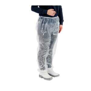 Calça Em Polietileno Gr 0,08 Transparente Com Elásticos No Tornozelo - Brasmо