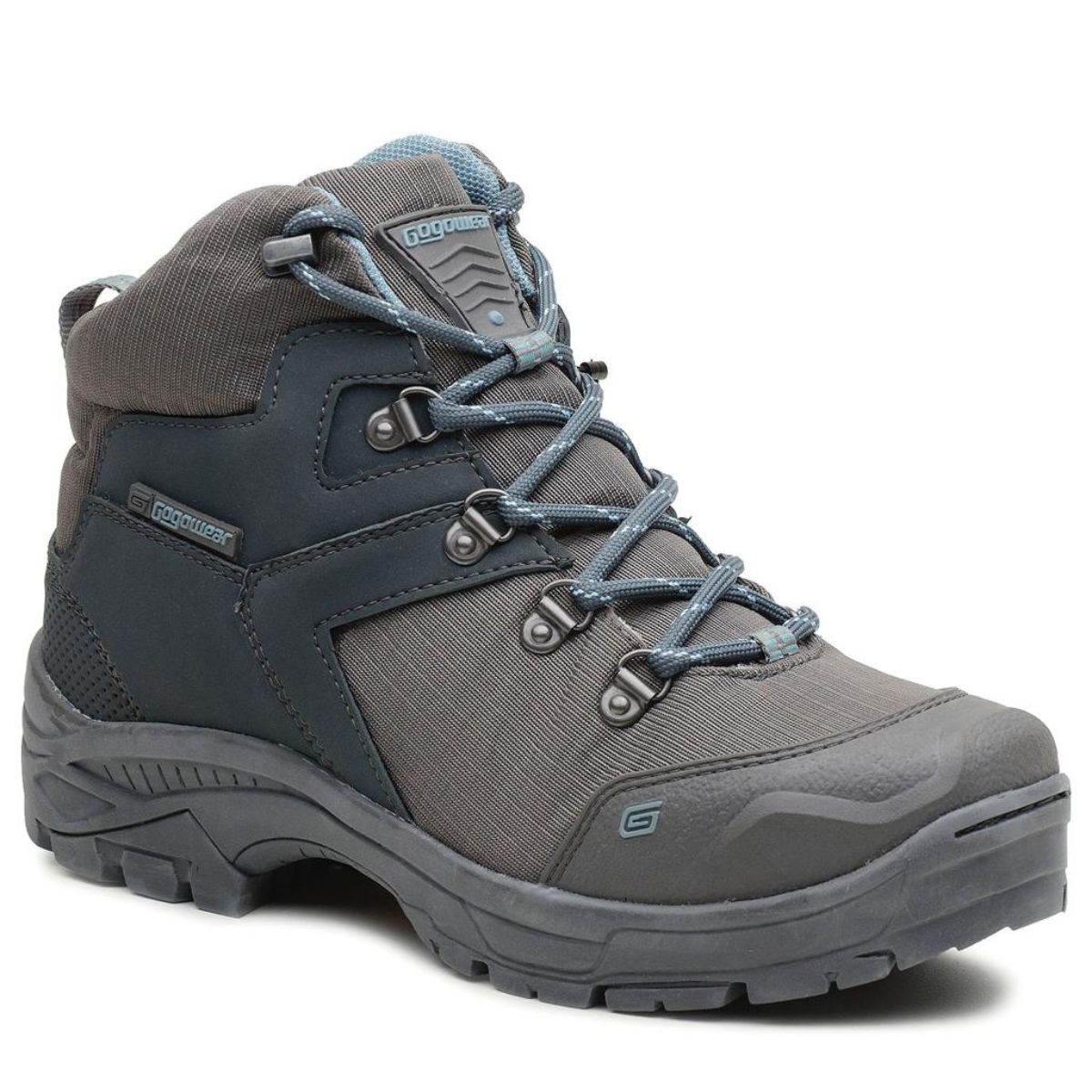 Coturno de Segurança Microfibra Tática Militar Ref Mamute Cinza - GOGOWEAR - Imagem 2