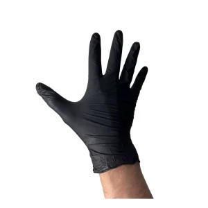 Luva Nitrílica Sem Pó Caixa c/100 Unidades Preta - Medix - CA: 48341